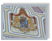 Restauriertes Wappen von Schloss "Turn u. Taxis"